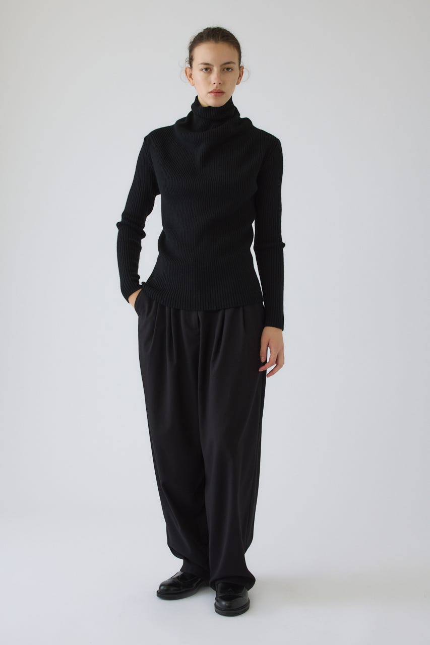9/16- order start W tuck wide slacks BLK 38