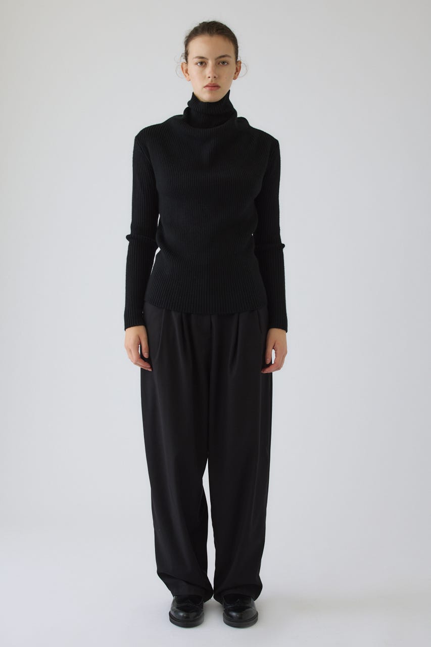 9/16- order start W tuck wide slacks BLK 38