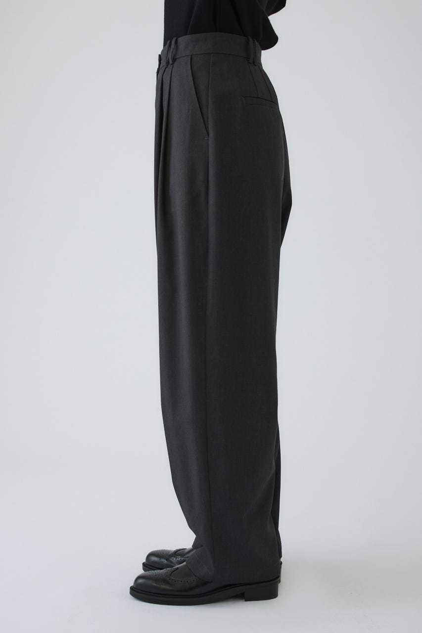 9/16- order start W tuck wide slacks GRY 38