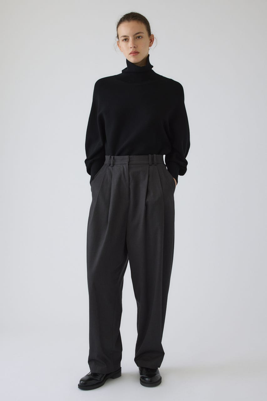 9/16- order start W tuck wide slacks GRY 38