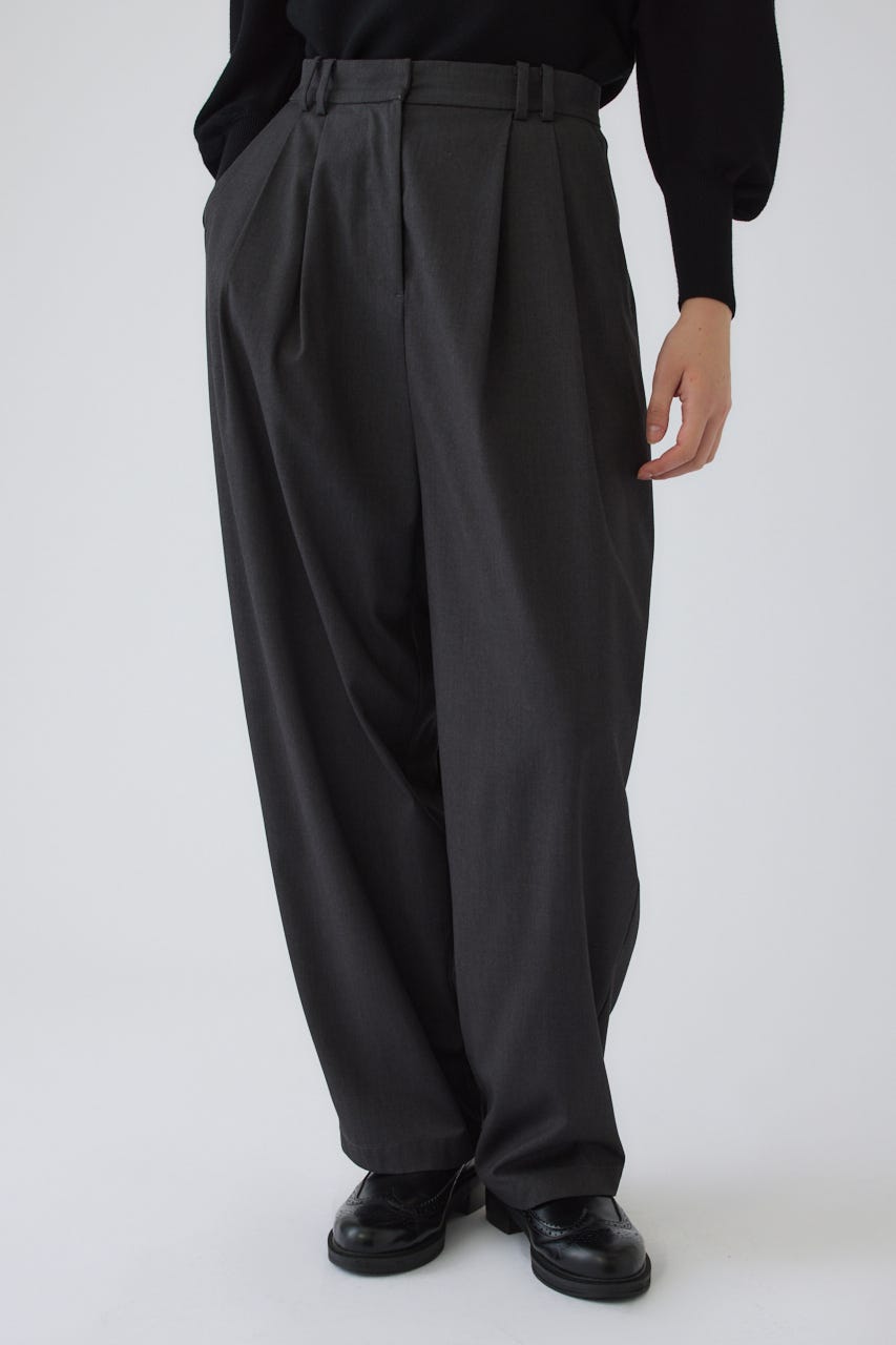 9/16- order start W tuck wide slacks GRY 38