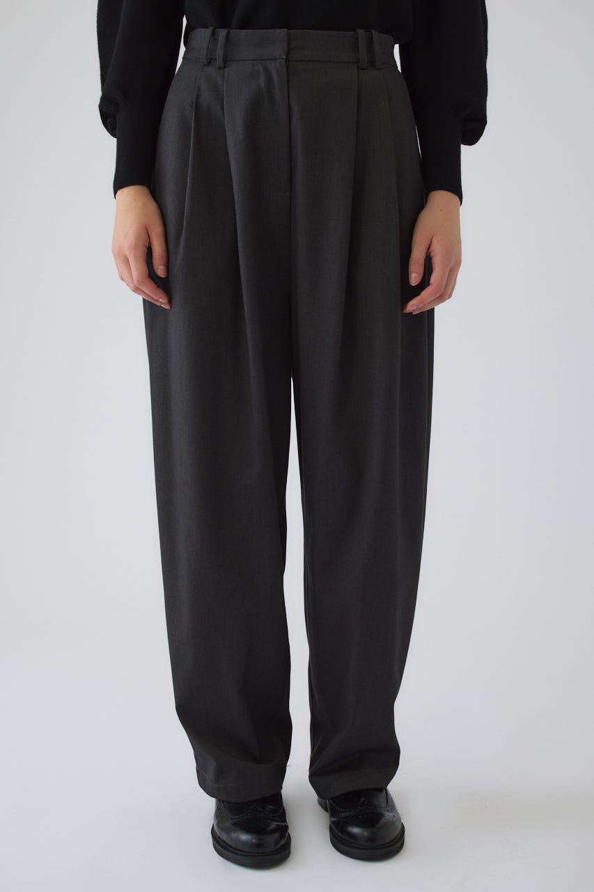 9/16- order start W tuck wide slacks GRY 38
