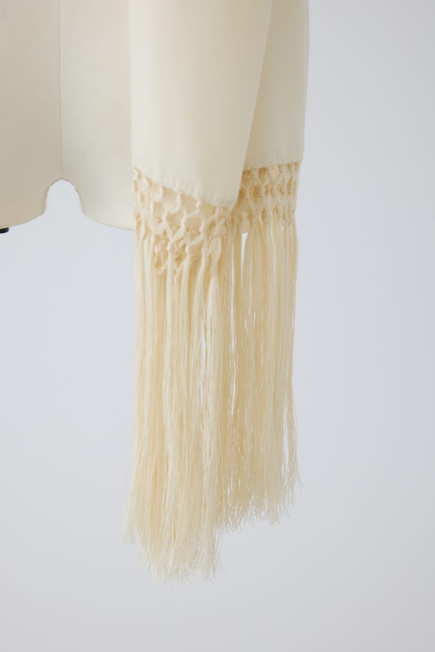 【26FW PRE ORDER】Flowing long stole WHT FREE