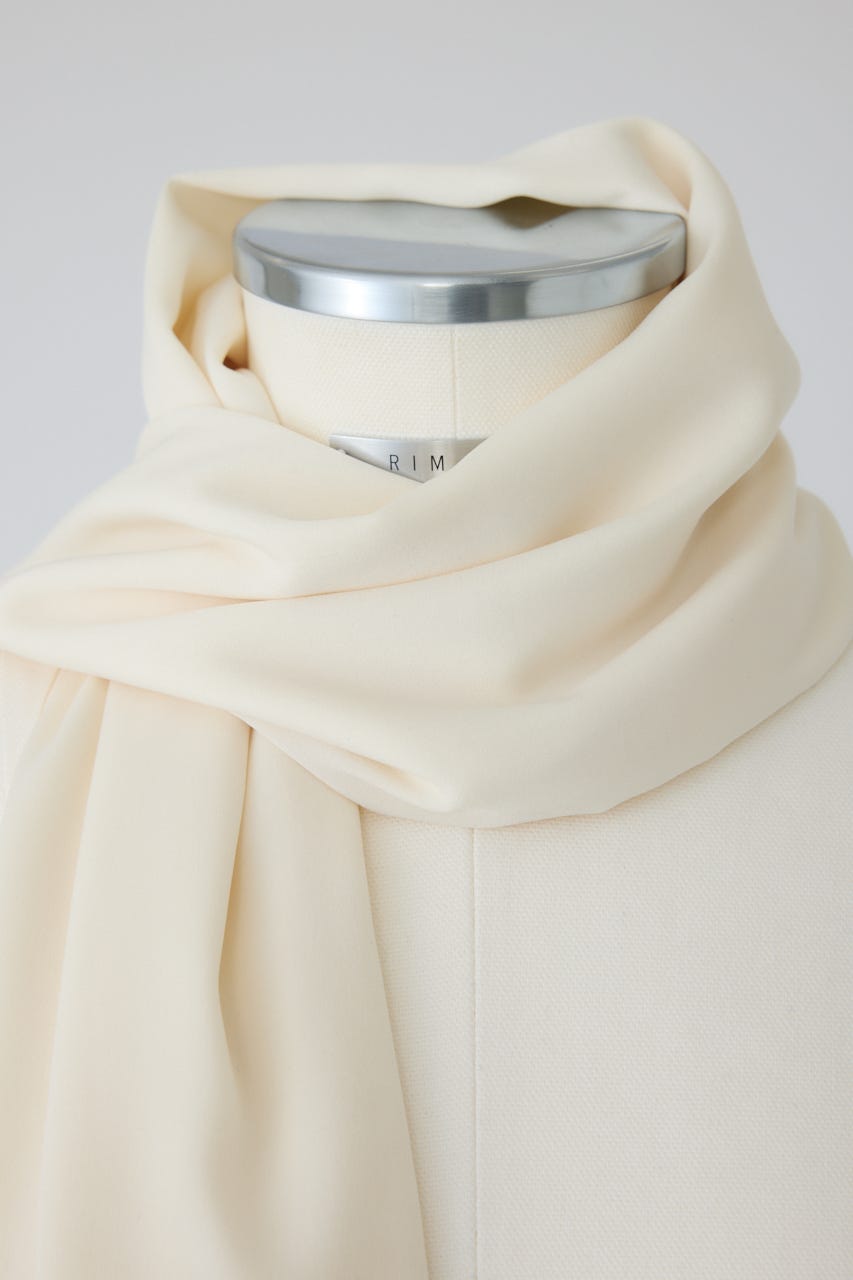 【26FW PRE ORDER】Flowing long stole WHT FREE