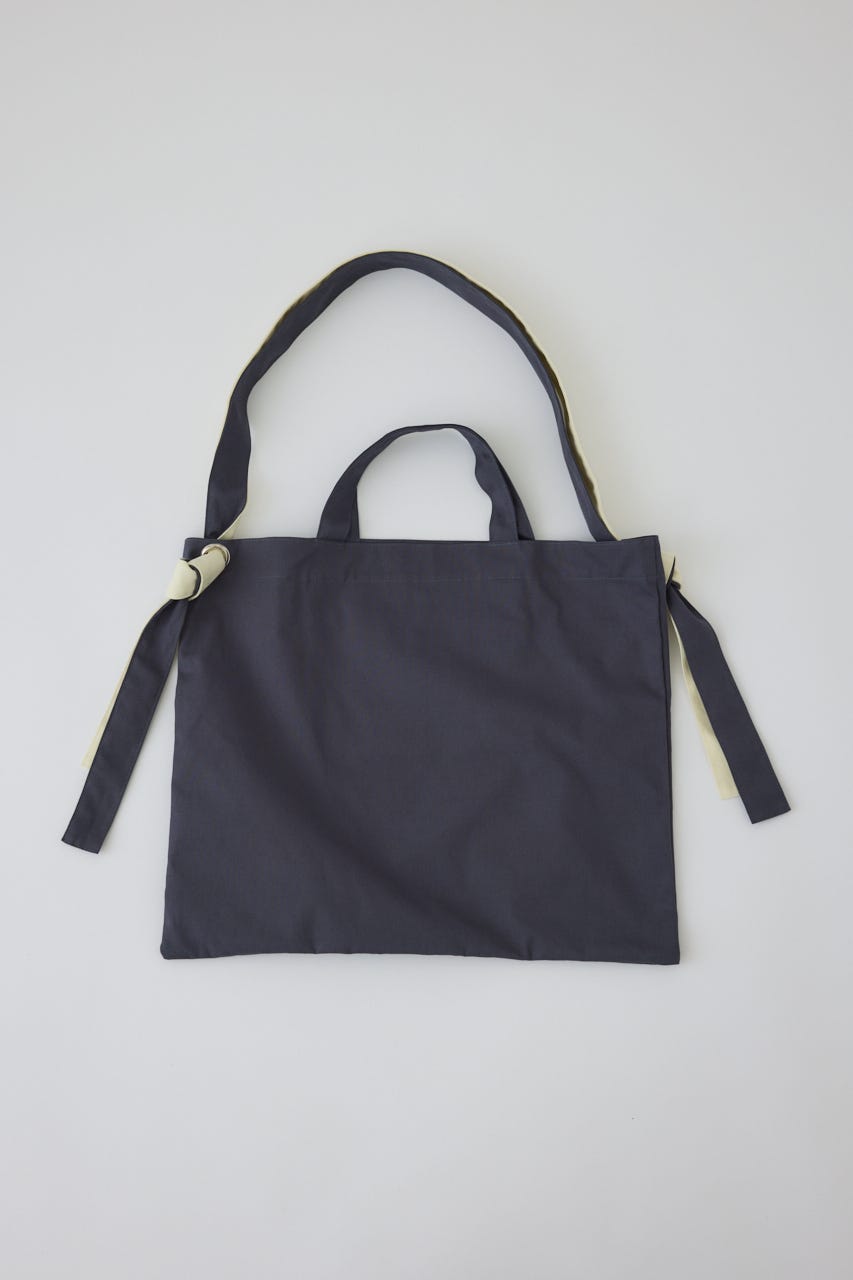 【26FW PRE ORDER】Canvas shoulder bag GRY FREE