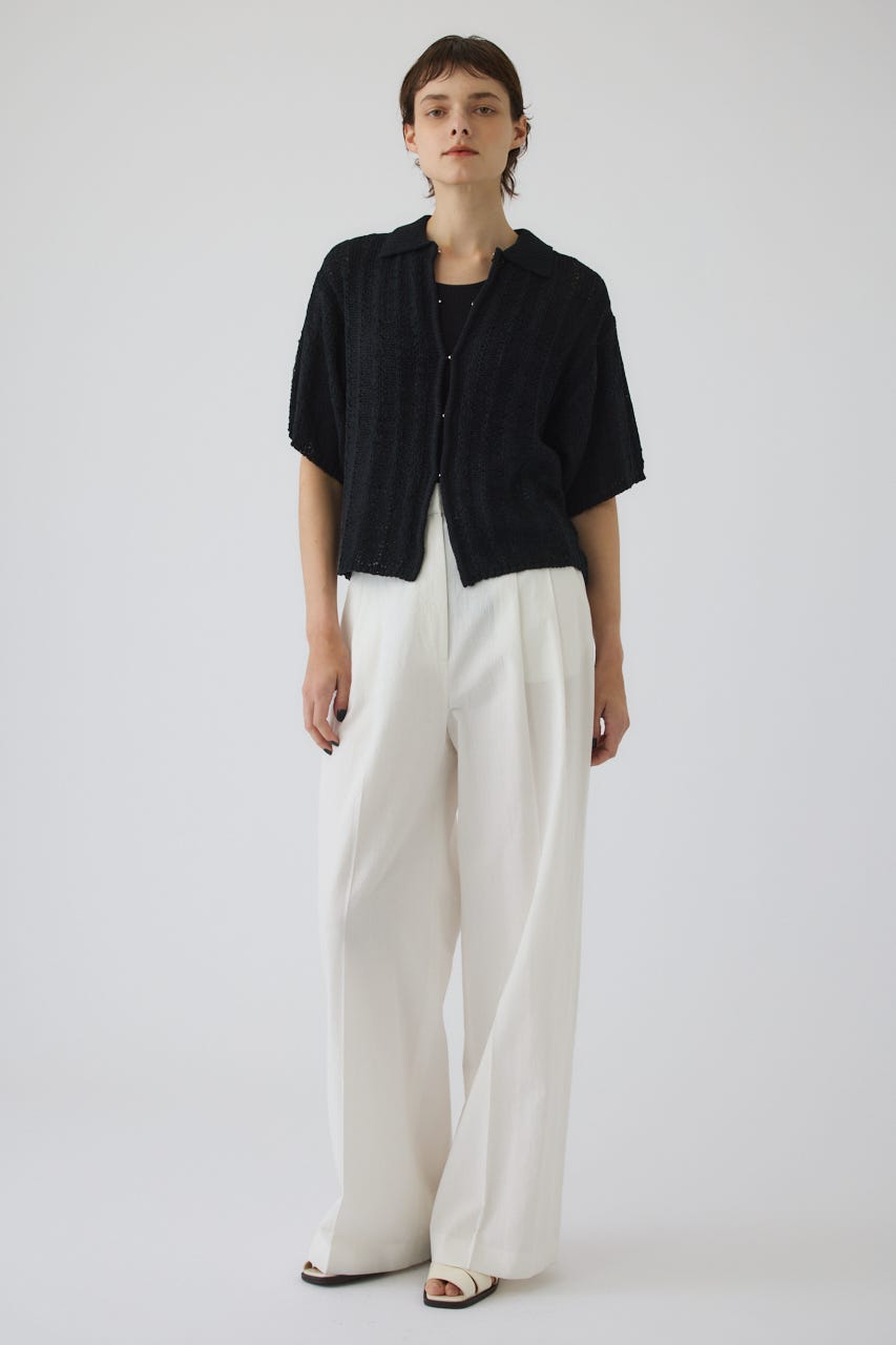 6/17- order start Summer knit shirt BLK FREE