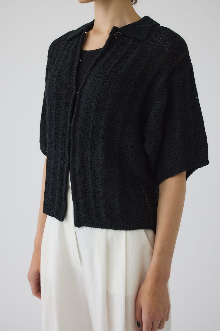 6/17- order start Summer knit shirt BLK FREE