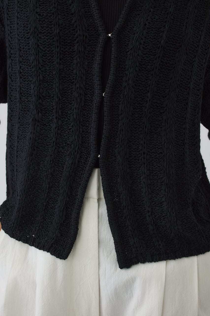 6/17- order start Summer knit shirt BLK FREE