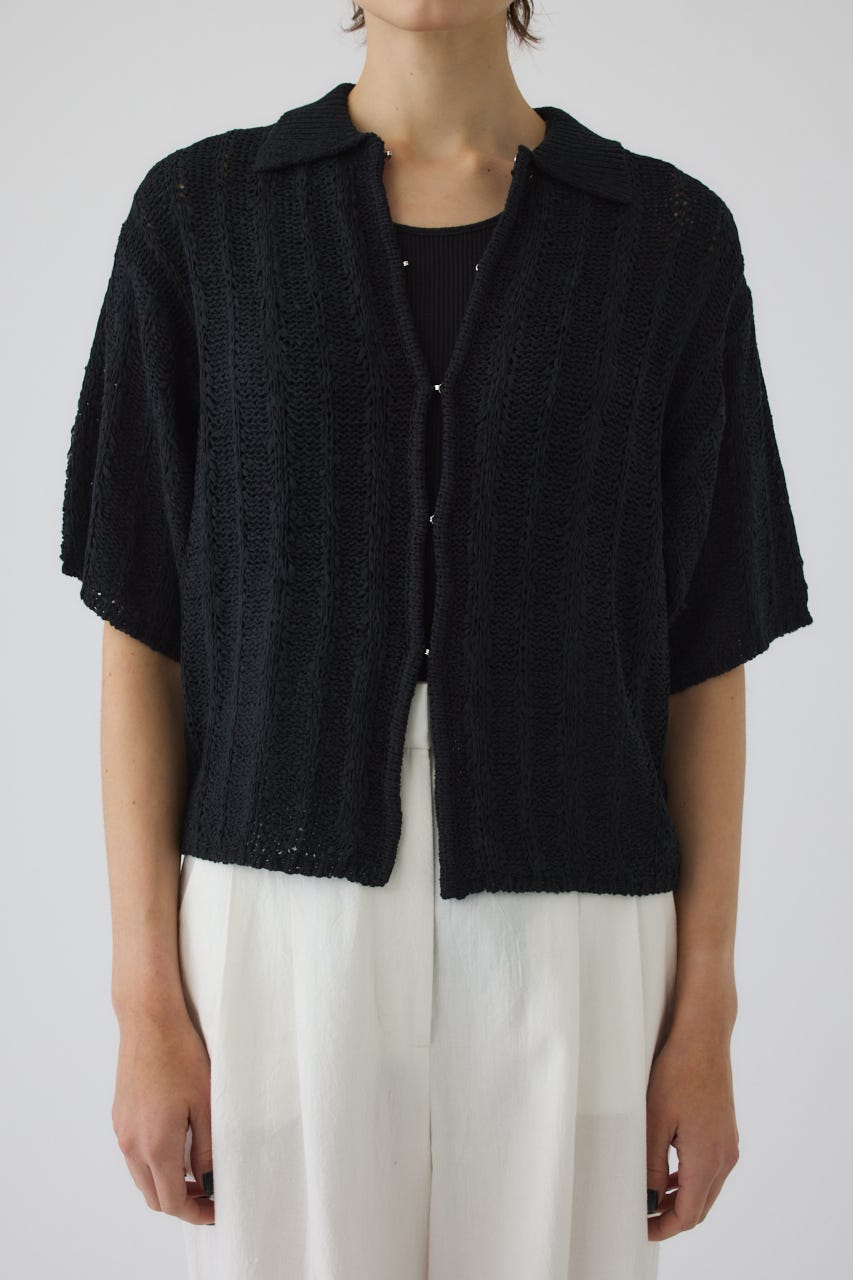 6/17- order start Summer knit shirt BLK FREE