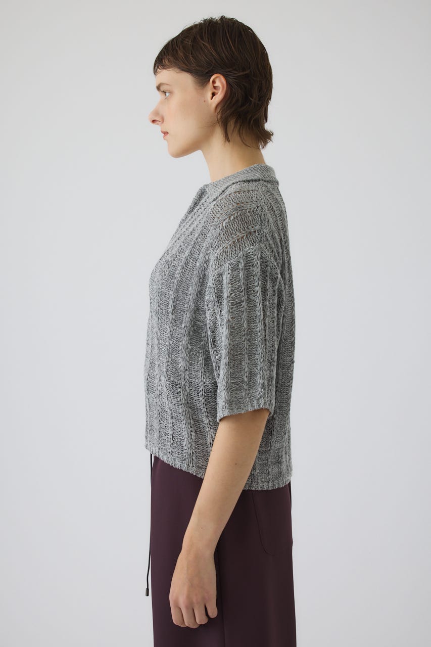 6/17- order start Summer knit shirt GRY FREE