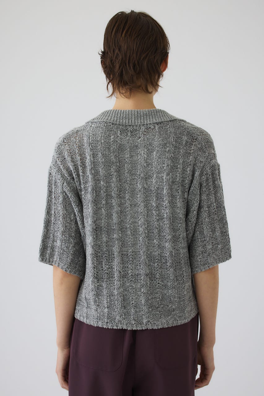 6/17- order start Summer knit shirt GRY FREE