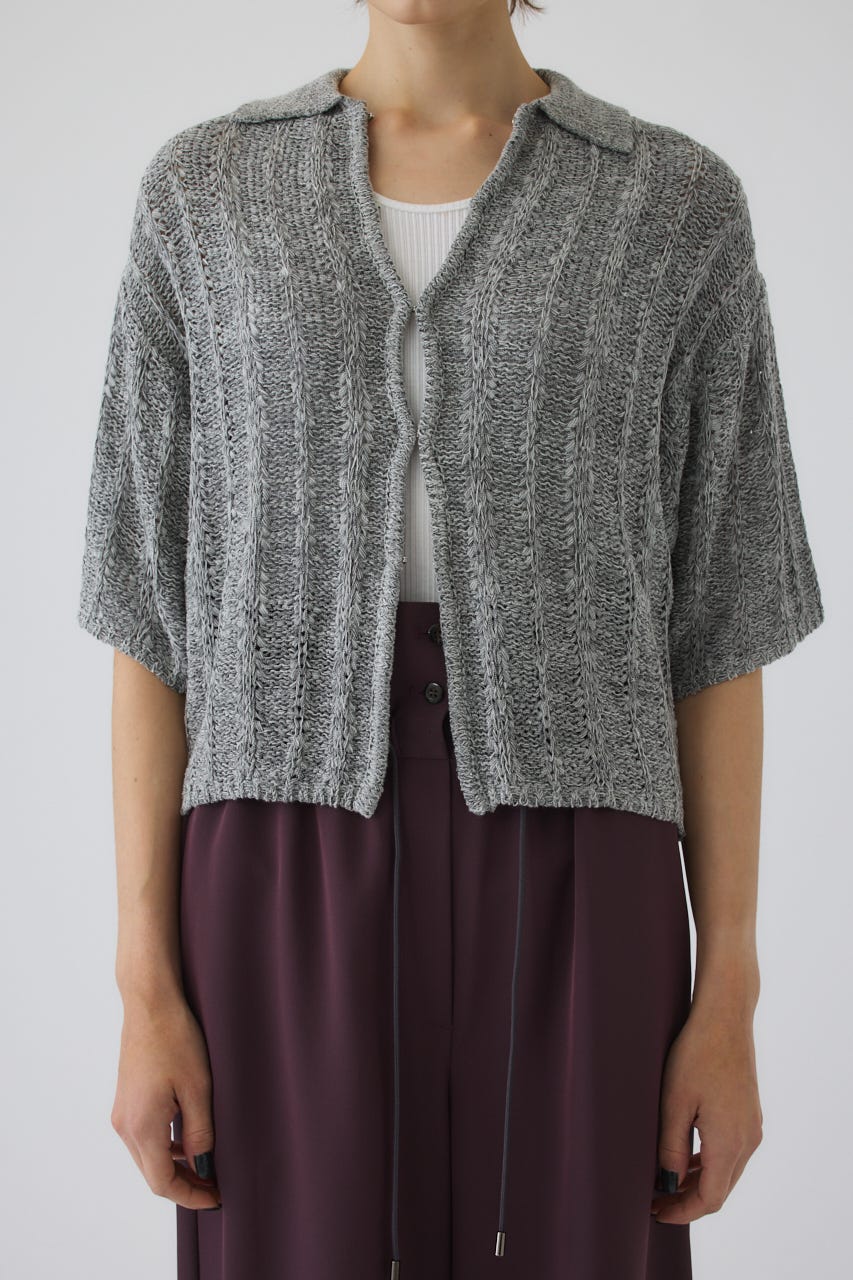 6/17- order start Summer knit shirt GRY FREE