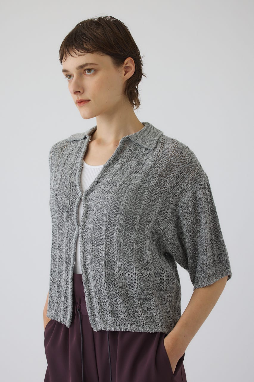 6/17- order start Summer knit shirt GRY FREE