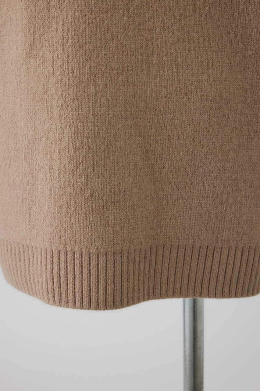 【26FW PRE ORDER】High neck knit hoodie BEG FREE