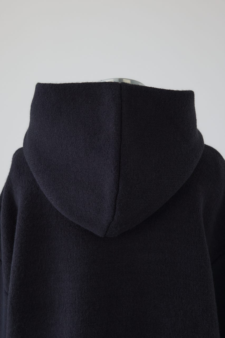 【26FW PRE ORDER】High neck knit hoodie D/NVY FREE