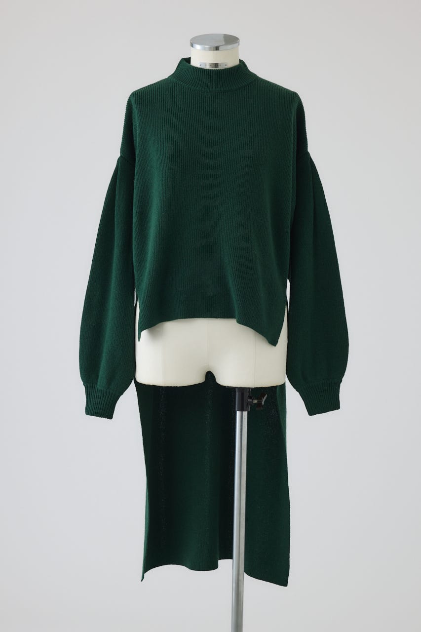 【26FW PRE ORDER】Back long tops GRN FREE