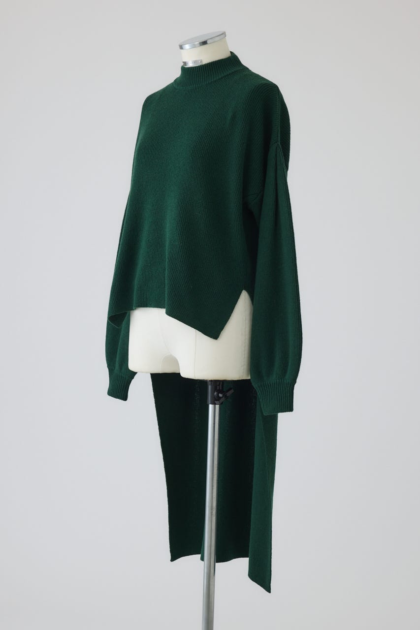 【26FW PRE ORDER】Back long tops GRN FREE