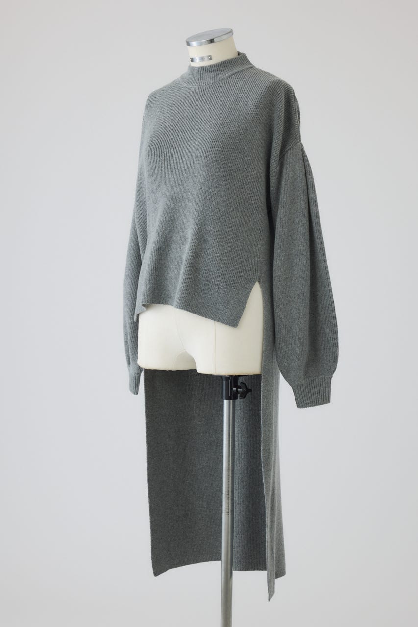 【26FW PRE ORDER】Back long tops GRY FREE