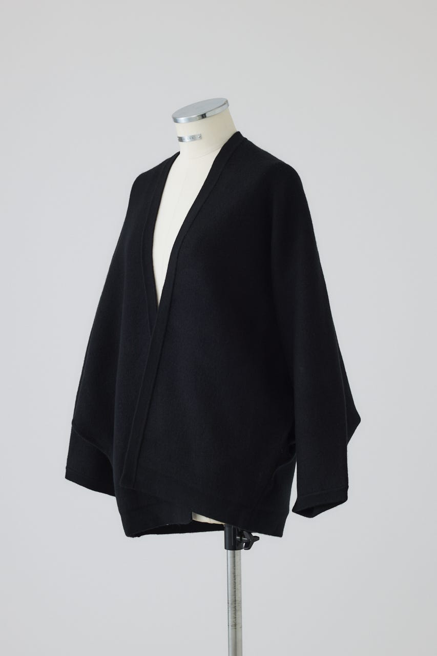 【26FW PRE ORDER】Covered short gown BLK 36