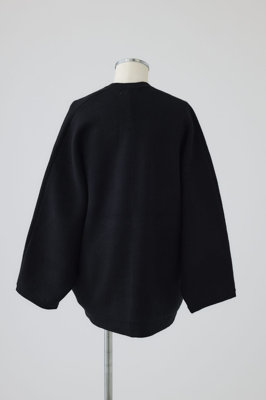 【26FW PRE ORDER】Covered short gown BLK 36