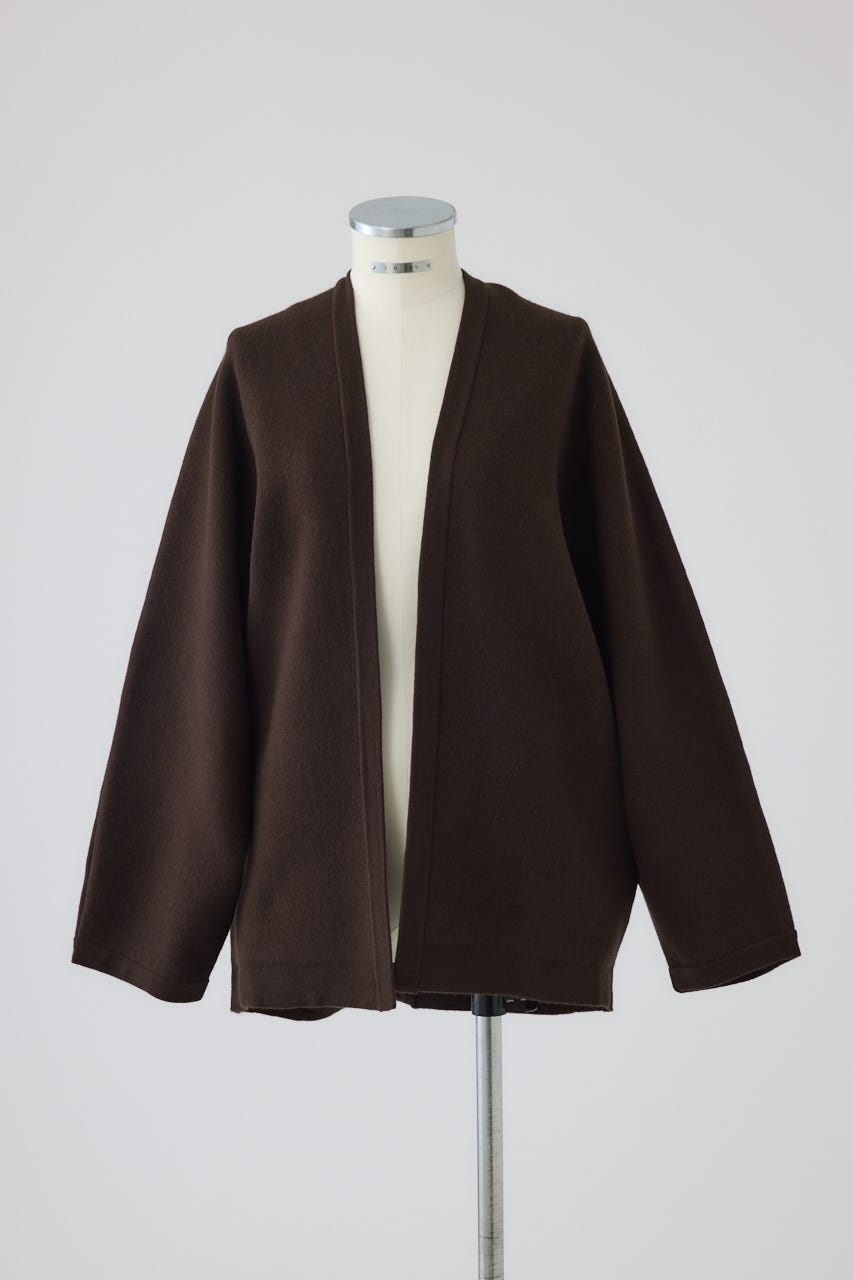 【26FW PRE ORDER】Covered short gown BRN 38