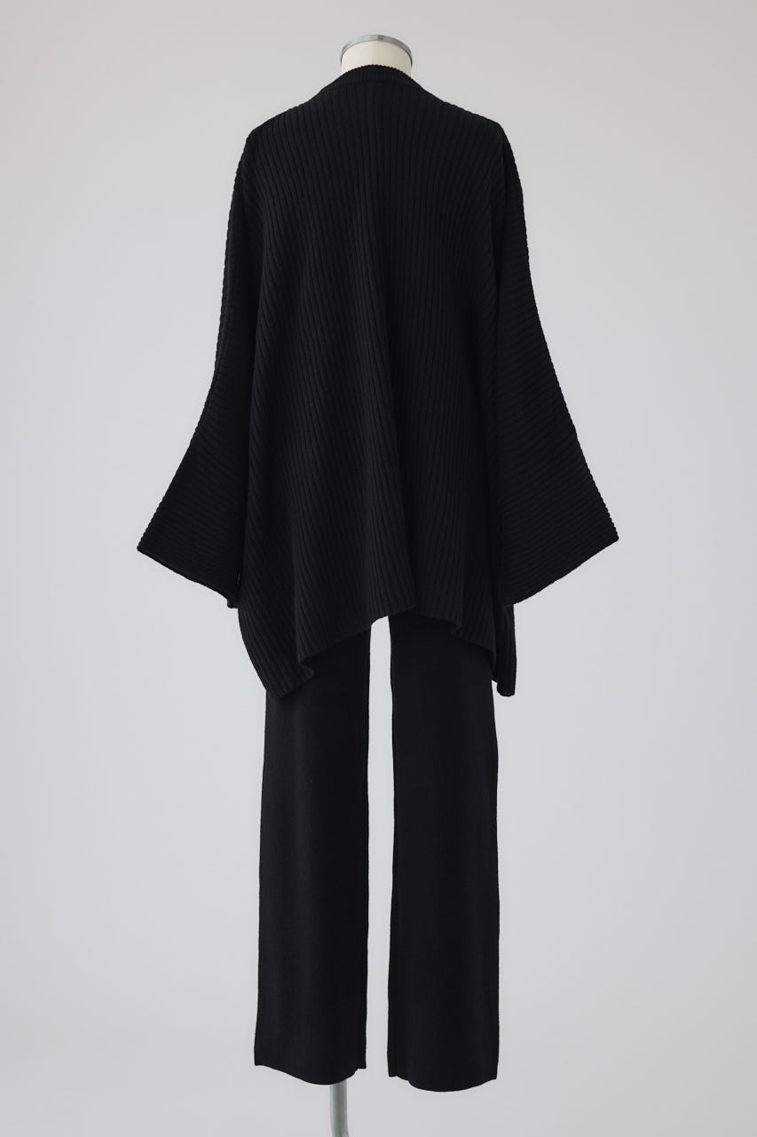【26FW PRE ORDER】Wide square knit set up BLK 38