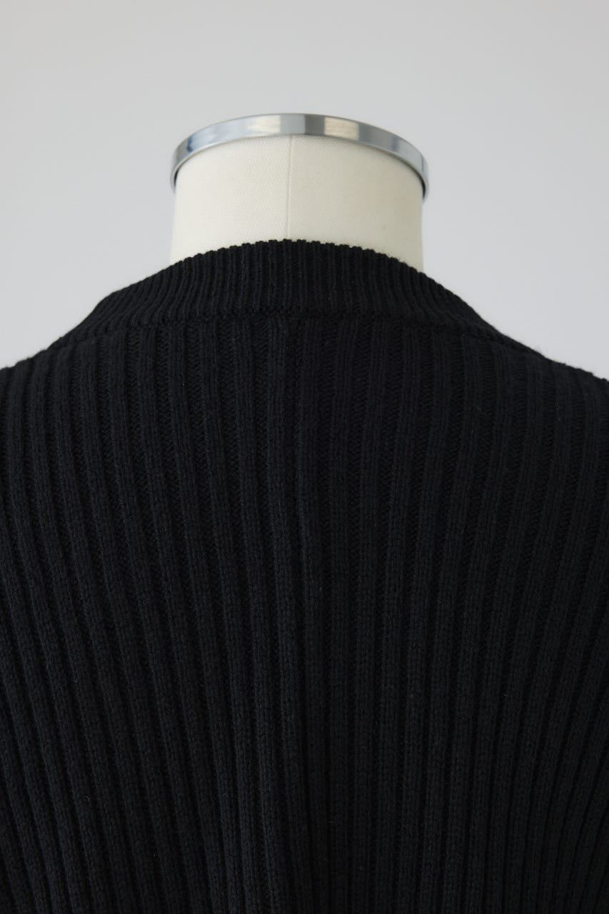 【26FW PRE ORDER】Wide square knit set up BLK 38