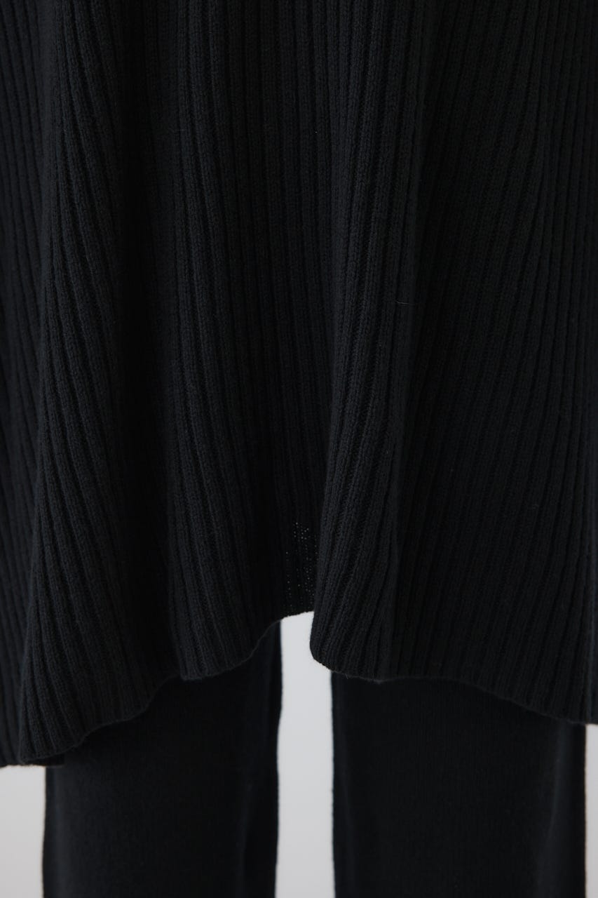 【26FW PRE ORDER】Wide square knit set up BLK 38