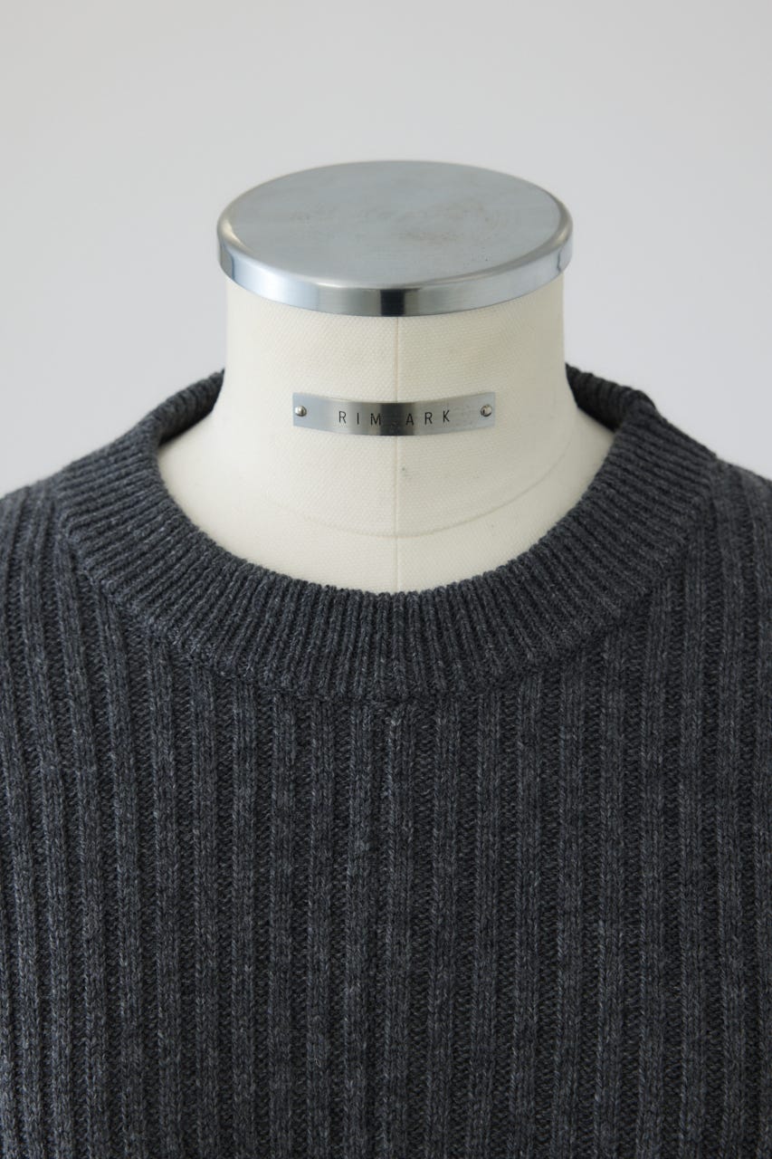 【26FW PRE ORDER】Wide square knit set up GRY 36