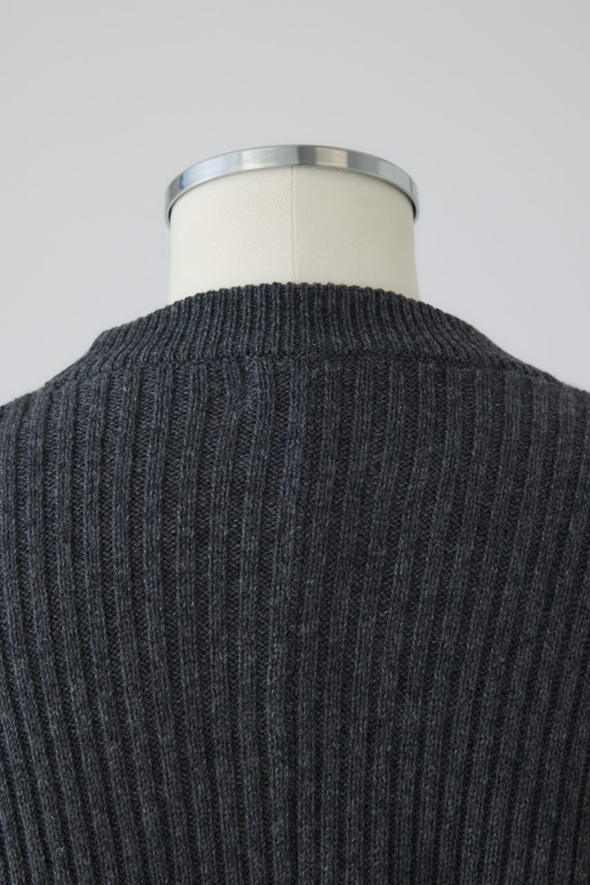 【26FW PRE ORDER】Wide square knit set up GRY 36