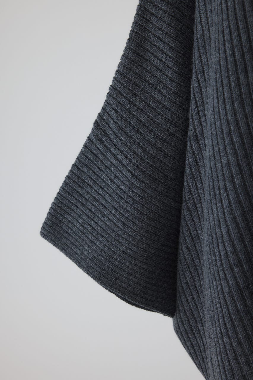 【26FW PRE ORDER】Wide square knit set up GRY 36