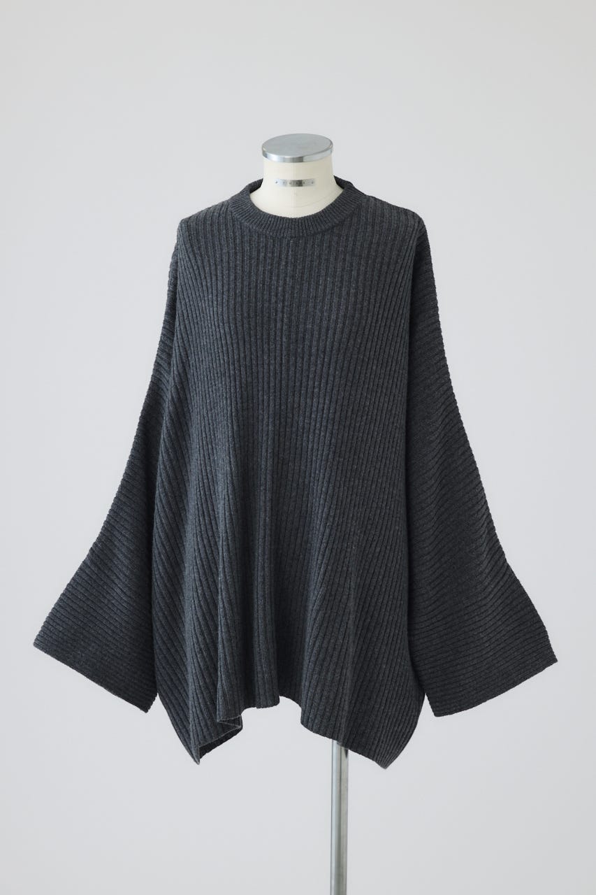 【26FW PRE ORDER】Wide square knit set up GRY 36