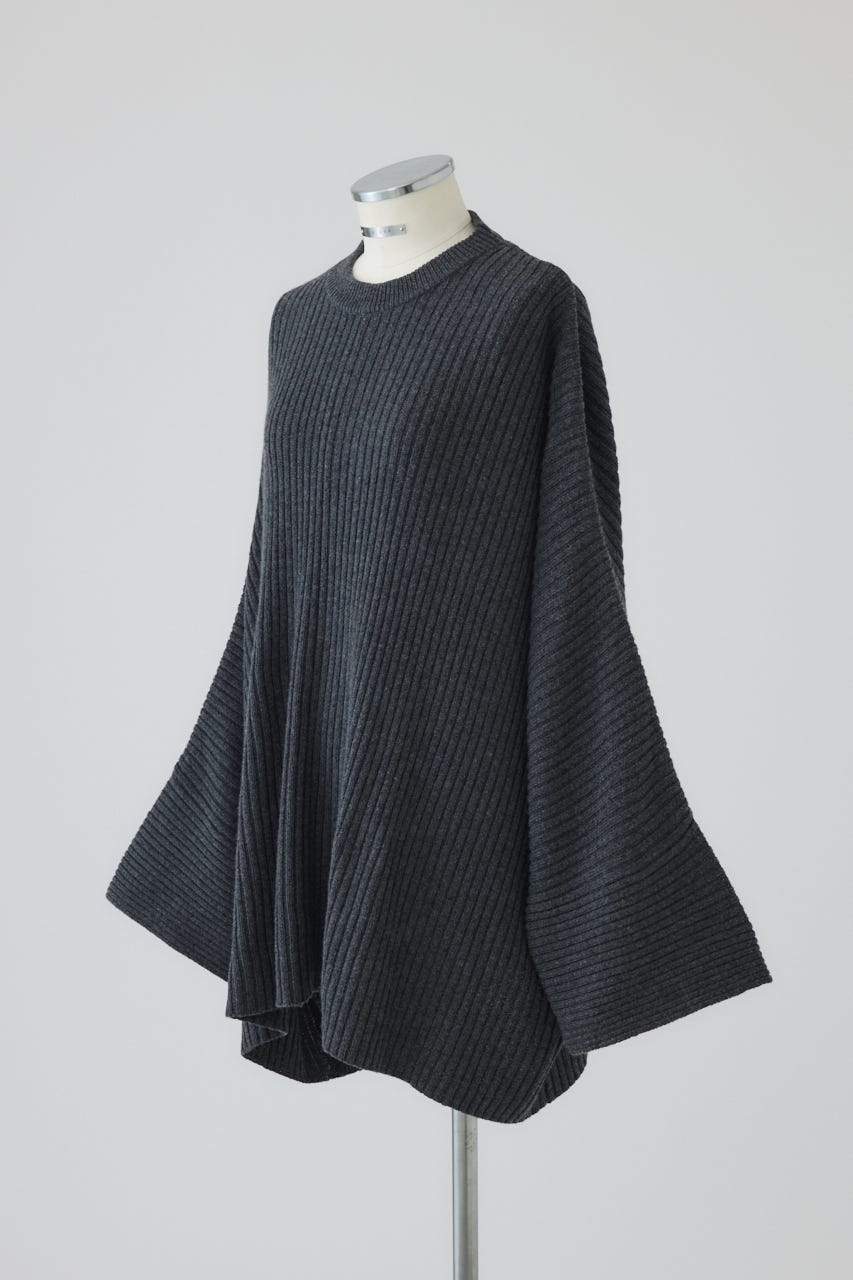 【26FW PRE ORDER】Wide square knit set up GRY 36