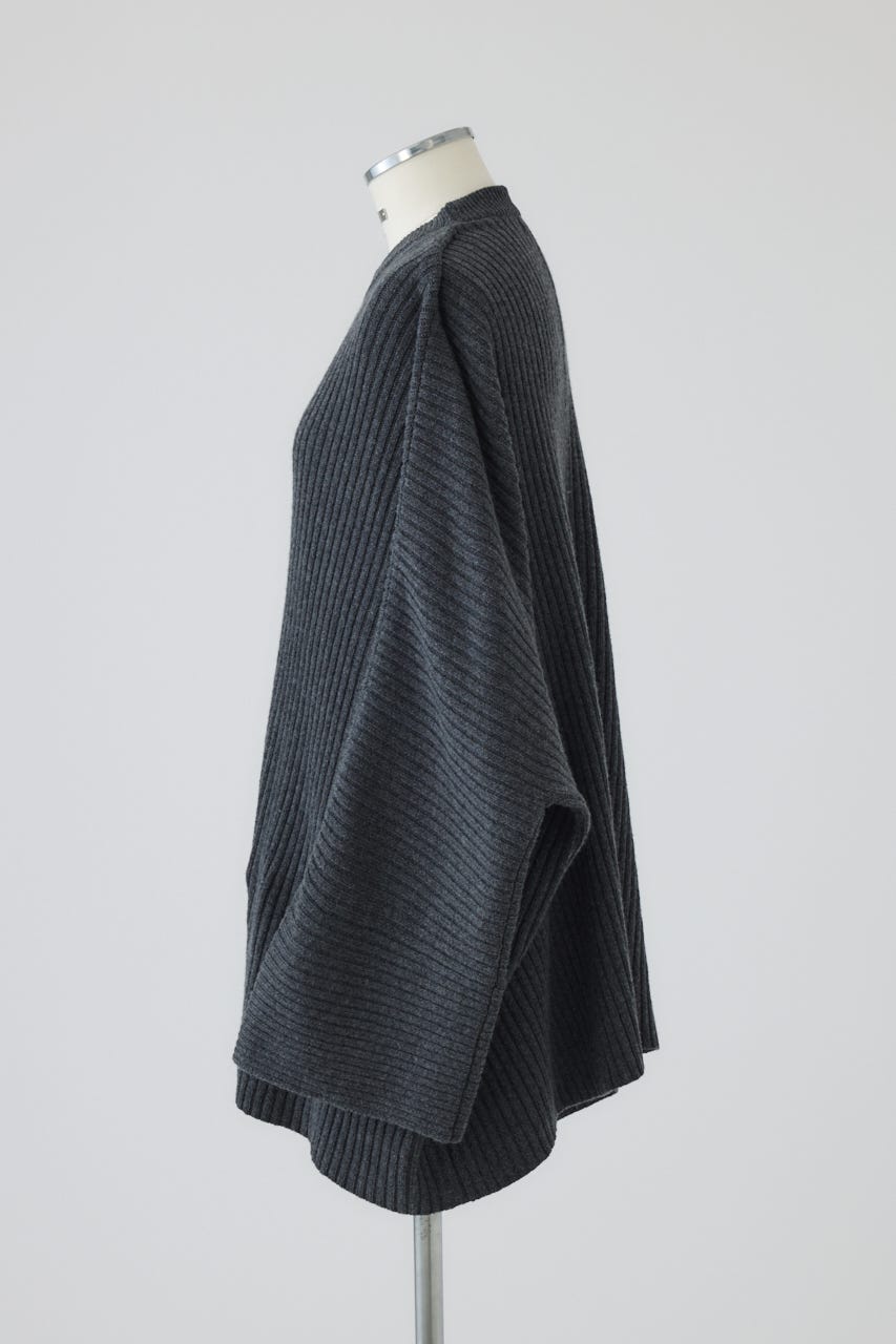 【26FW PRE ORDER】Wide square knit set up GRY 36