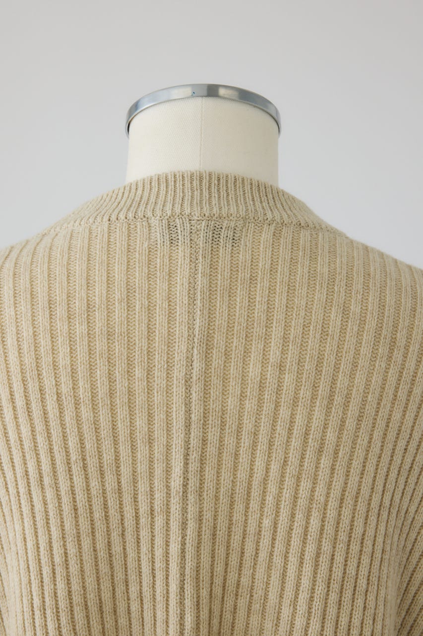 【26FW PRE ORDER】Wide square knit set up IVOY 36