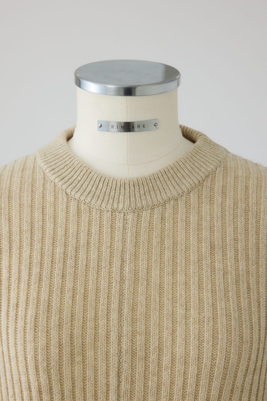 【26FW PRE ORDER】Wide square knit set up IVOY 36