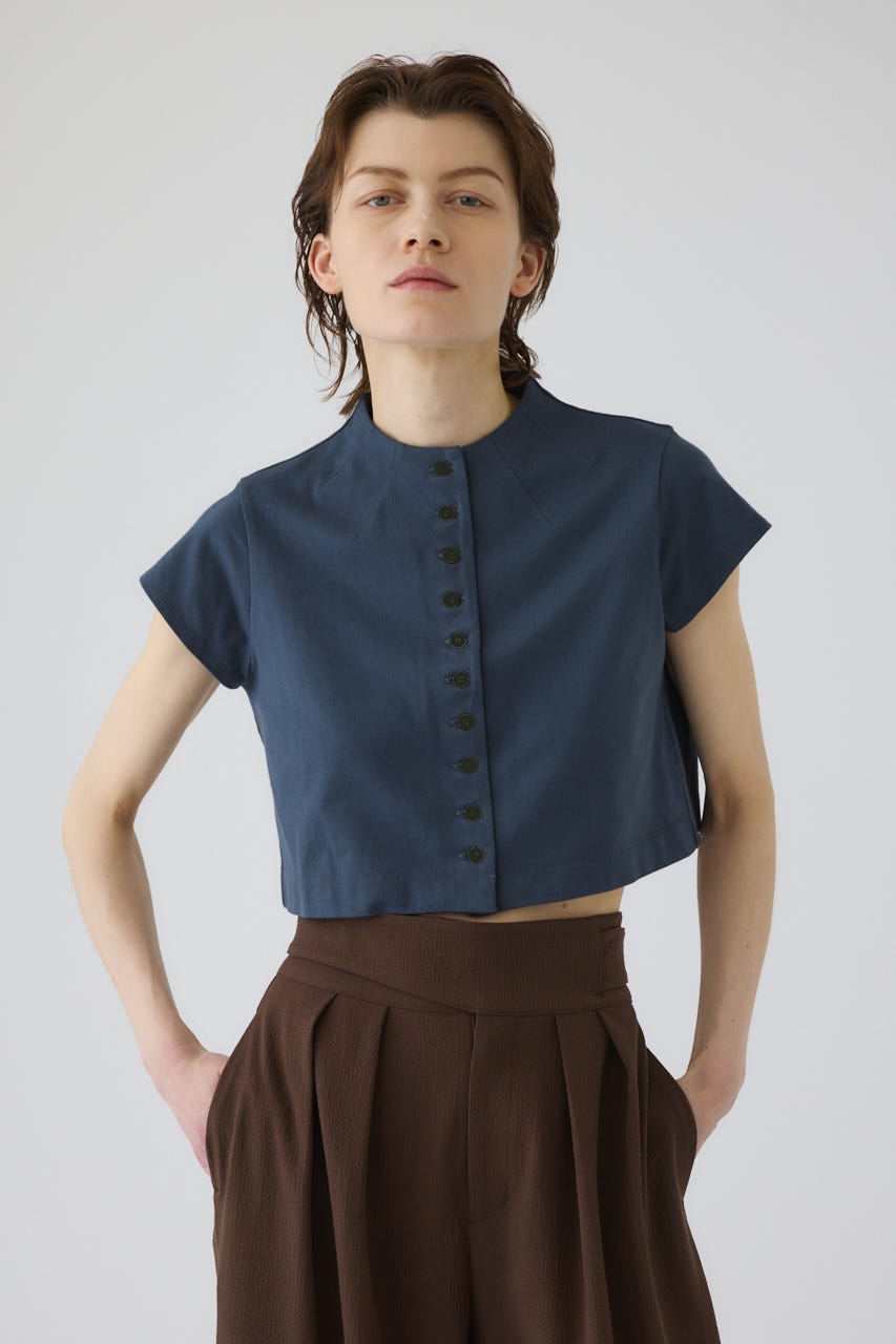 6/5- order start Neck darts cut tops D/BLU 36