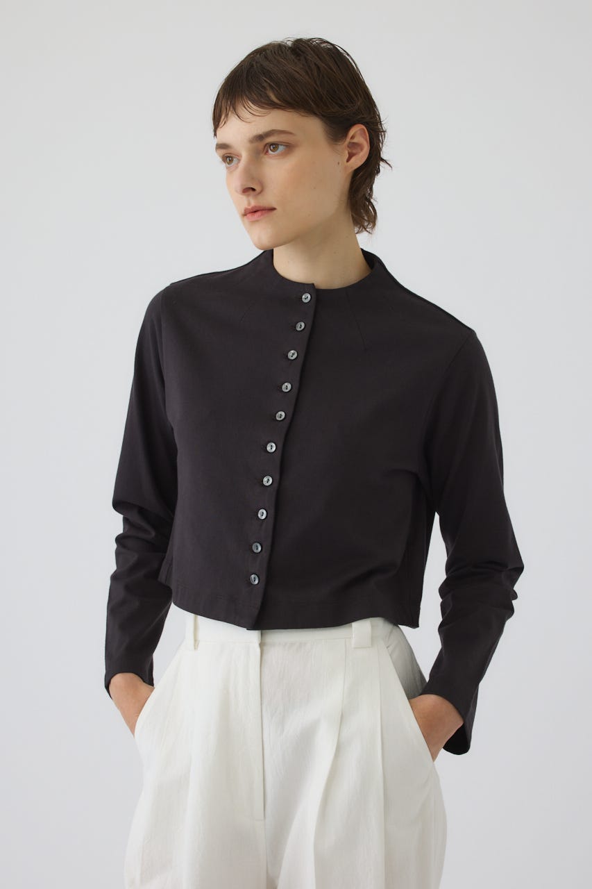 Neck darts cut long T/SH BRN FREE