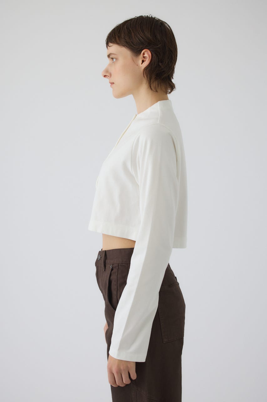Neck darts cut long T/SH WHT FREE