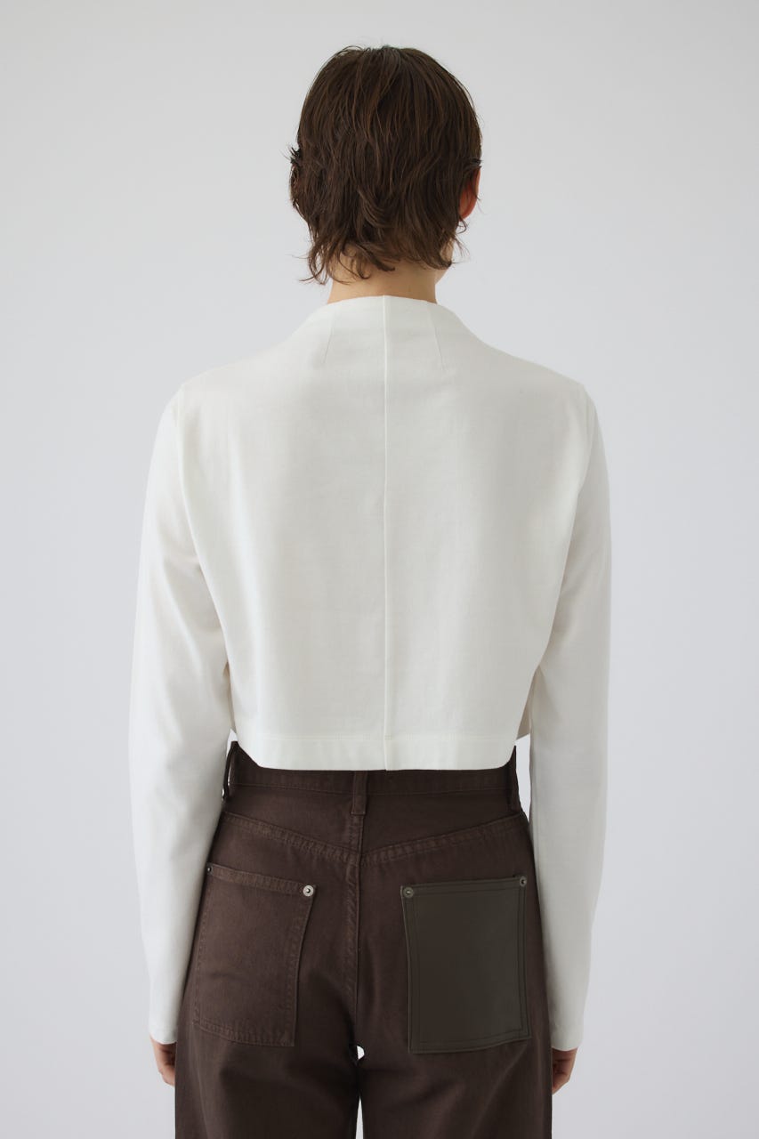 Neck darts cut long T/SH WHT FREE