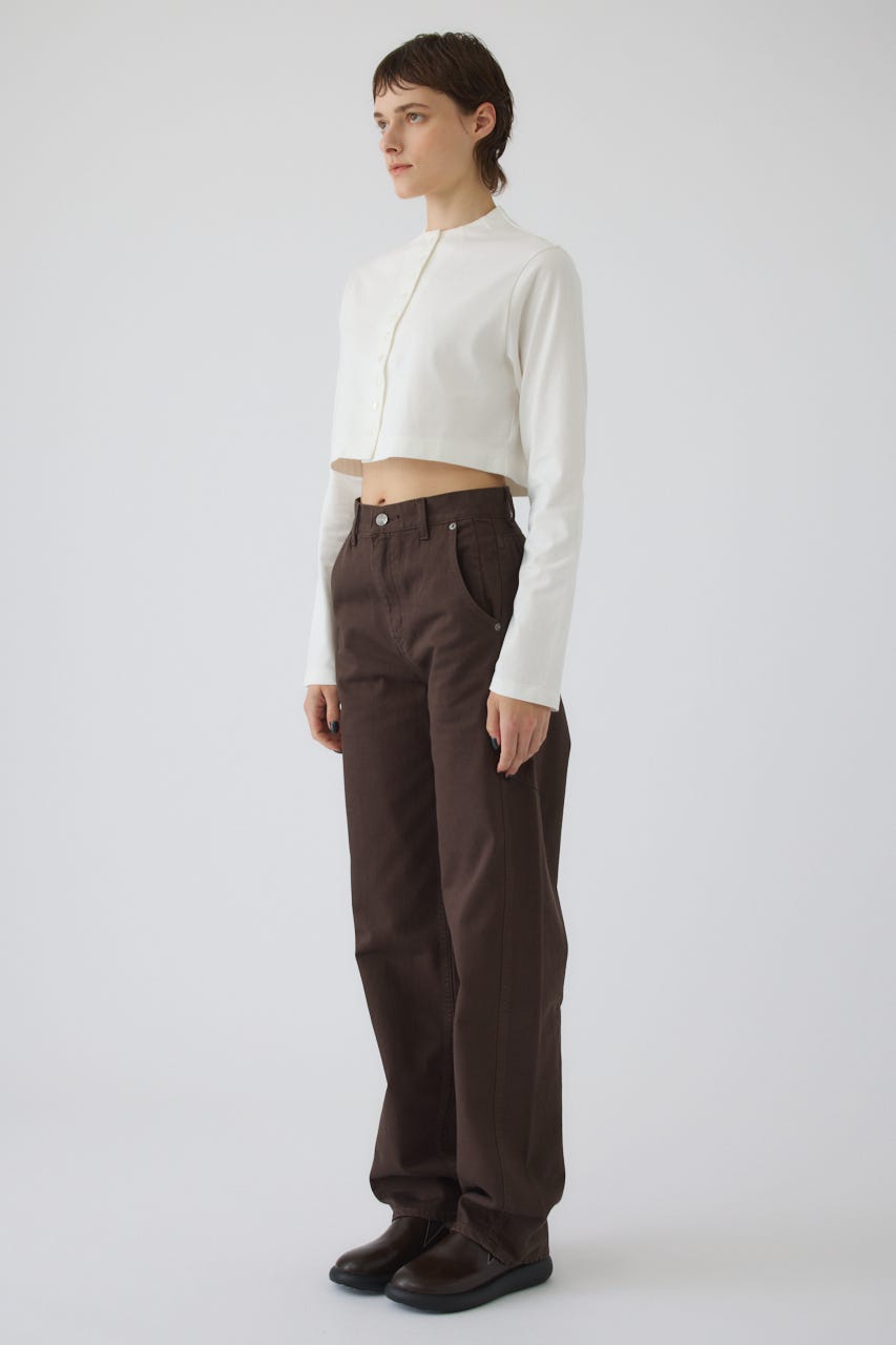 Neck darts cut long T/SH WHT FREE