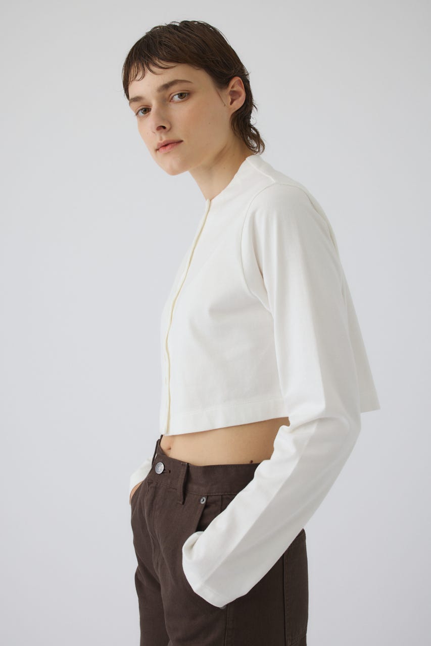 Neck darts cut long T/SH WHT FREE