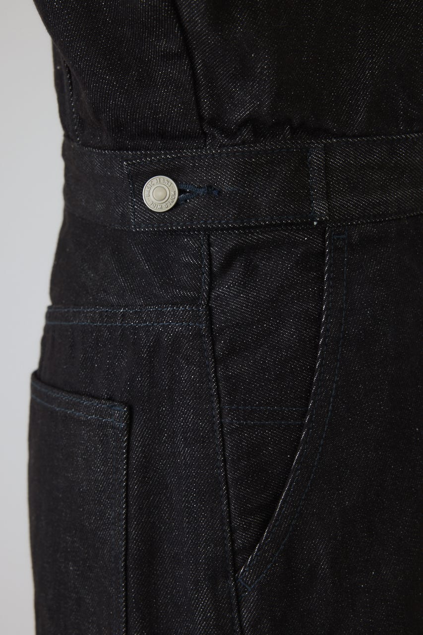 【26FW PRE ORDER】Denim jumpsuit BLK 38