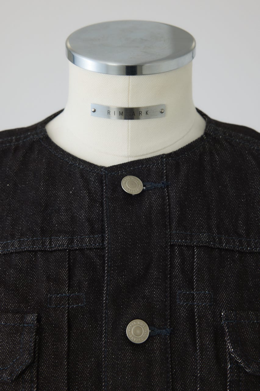 【26FW PRE ORDER】Denim jumpsuit BLK 38