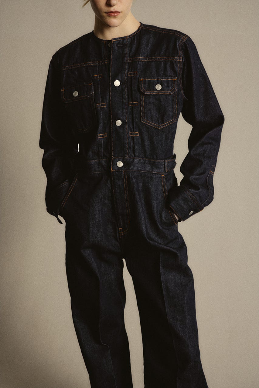 【26FW PRE ORDER】Denim jumpsuit IDG 36
