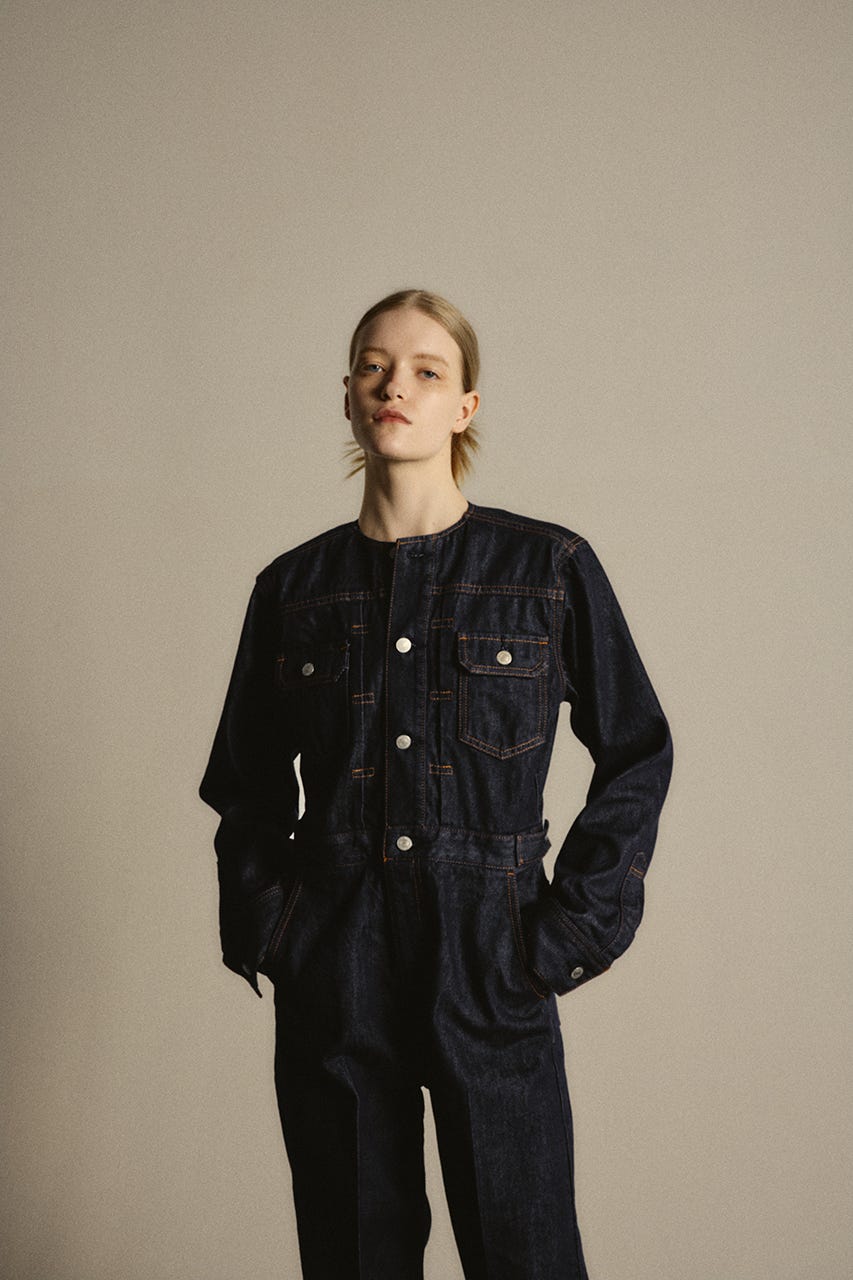 【26FW PRE ORDER】Denim jumpsuit IDG 36