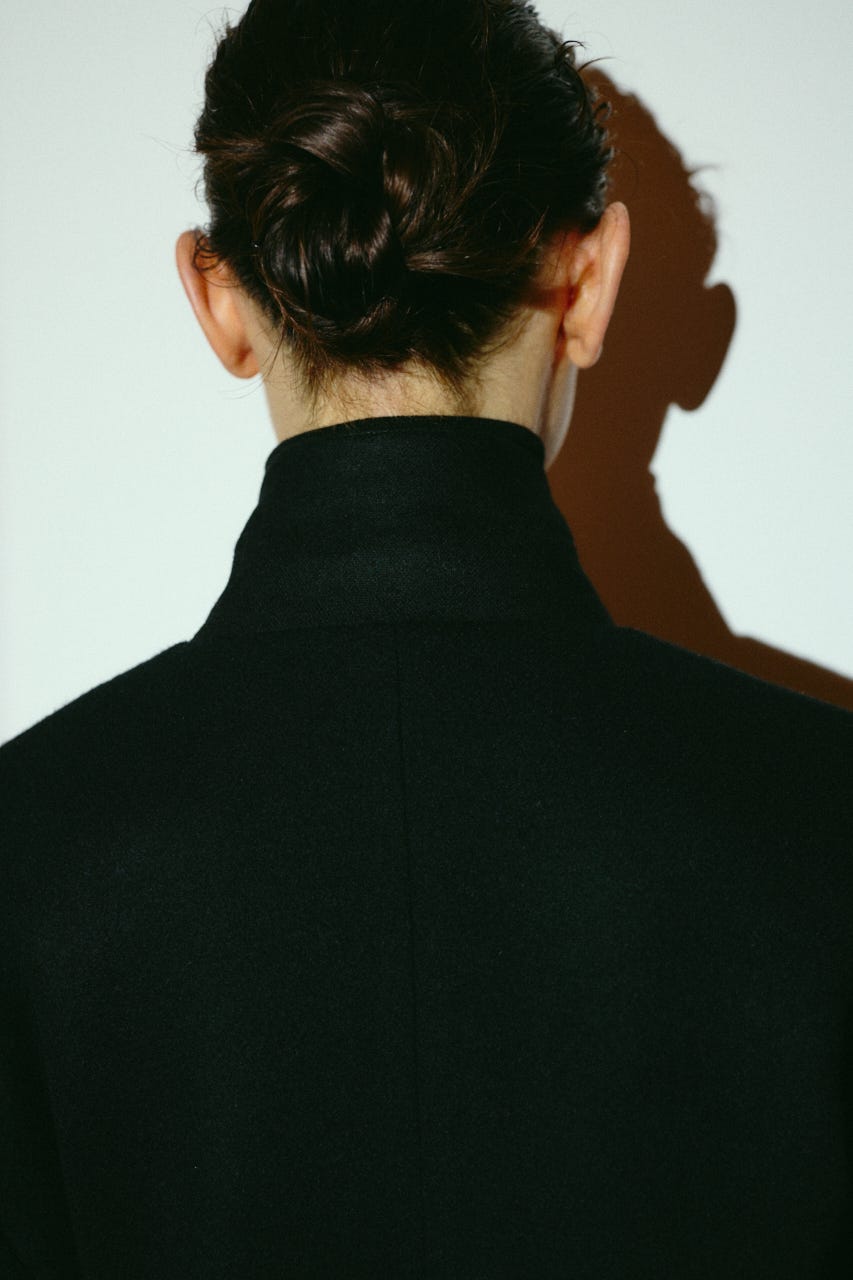 【26FW OUTER PRE ORDER】Oversized wool tailored CT BLK 38