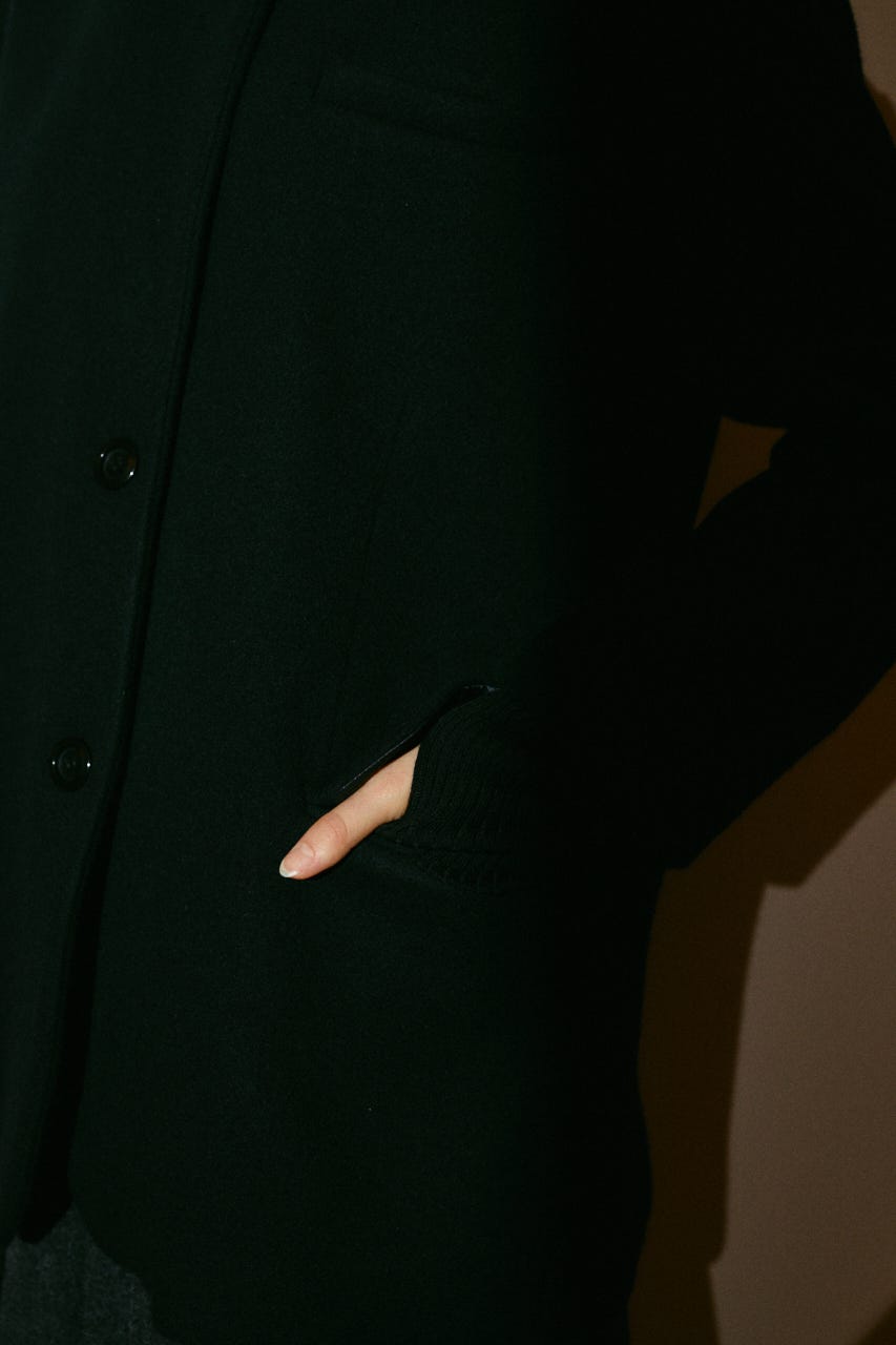 【26FW OUTER PRE ORDER】Oversized wool tailored CT BLK 38