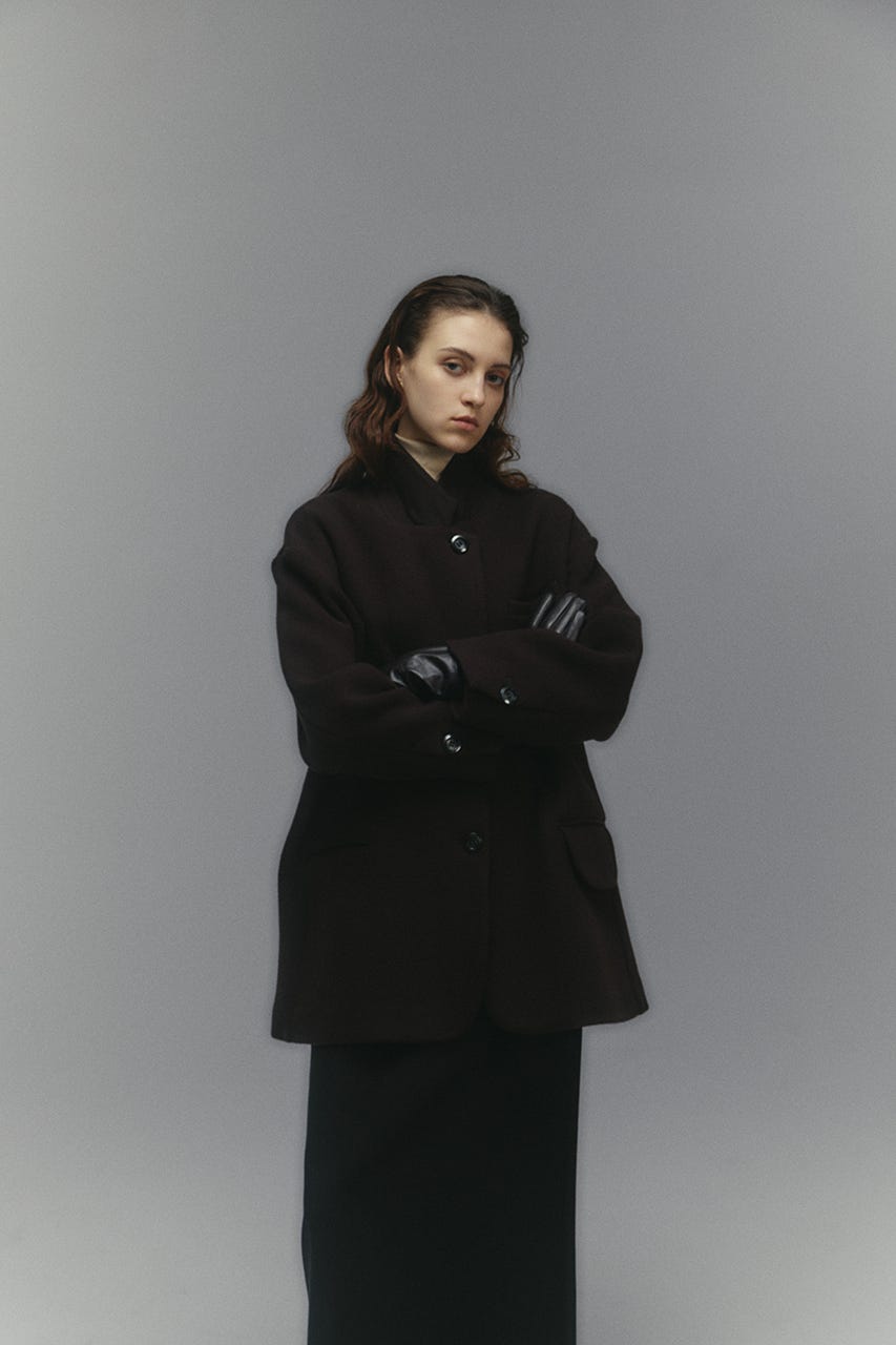 【26FW PRE ORDER】Oversized wool tailored CT BRN FREE