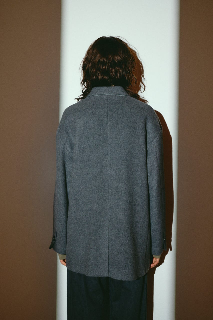 【26FW OUTER PRE ORDER】Oversized wool tailored CT T.GRY 38